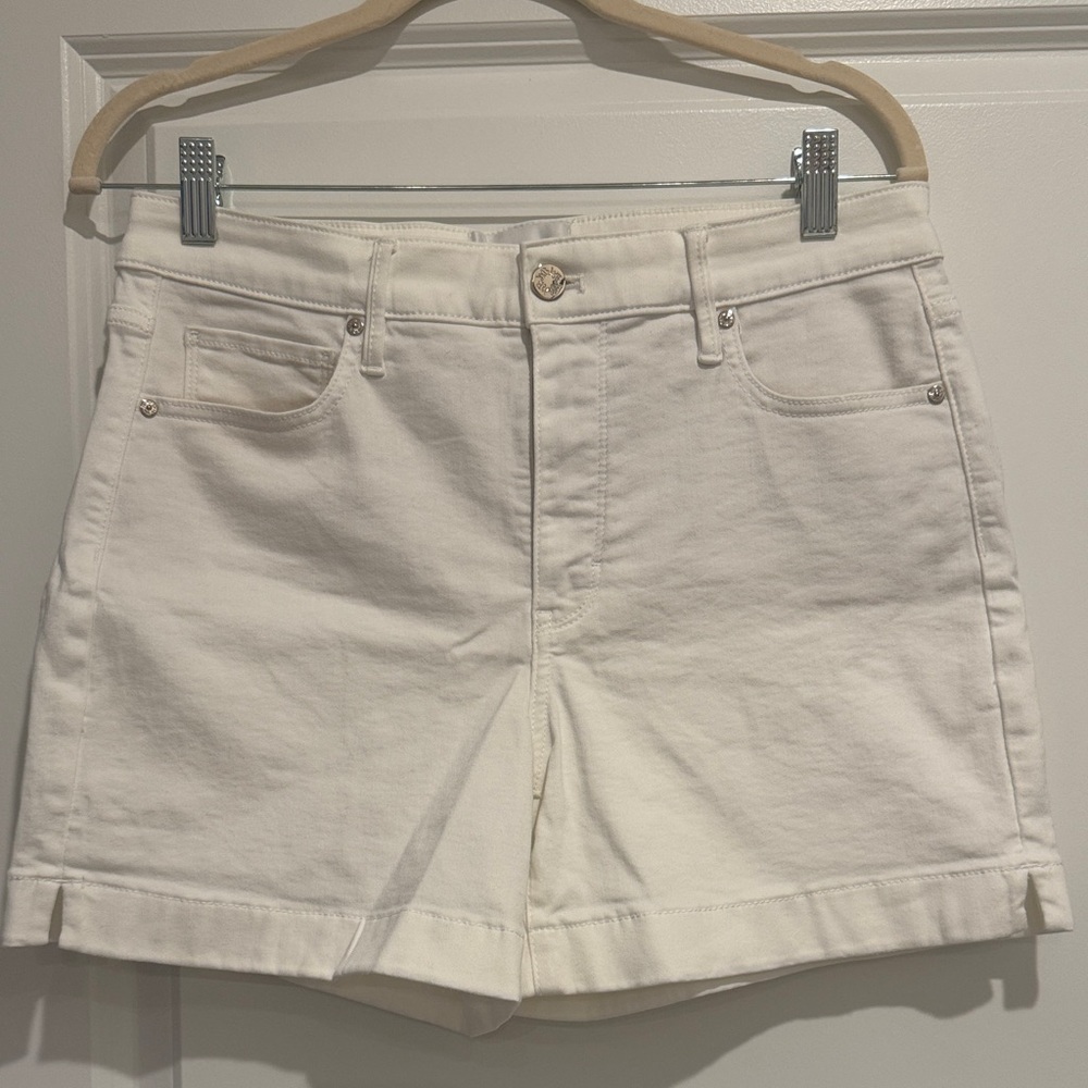 White House Black Market White Jean Shorts